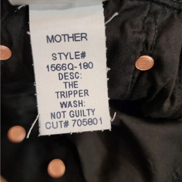 NWOT Mother Denim, The Tripper, Not Guilty, black, 32 - Picture 7 of 8
